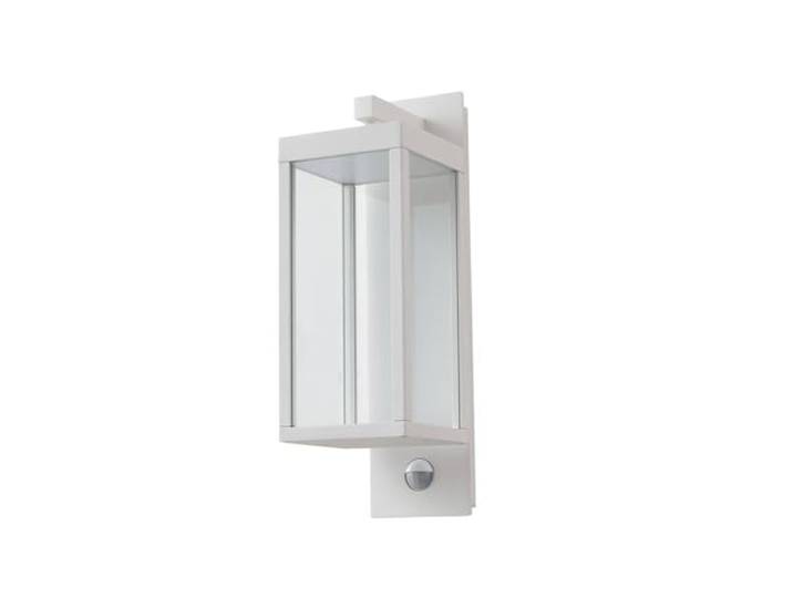 Lucande LED Applique extérieure Ferdinand (Moderne) en Blanc Aluminium (1 lampe\,à)\, pour mur extérieur/façade de maison terrasse und balcon