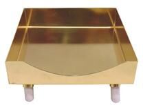 Classic Touch "Napkin Holder on Marble Legs, 7""L x 7""W - Standard"