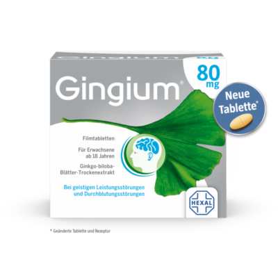 Hexal AG GINGIUM 80 mg Filmtabletten 120 St * (bisher GINGIUM spezial 80 mg Filmtabletten) 120 st 01635893