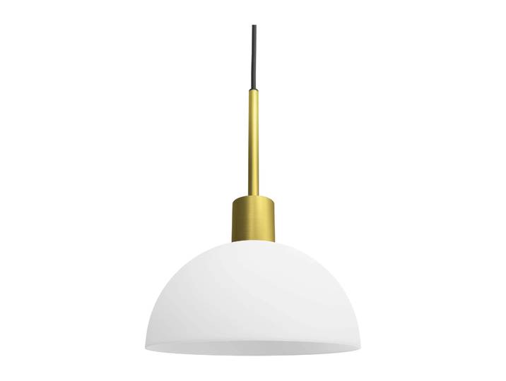 Herstal Lampe à suspension Vienda Laiton-verre opale