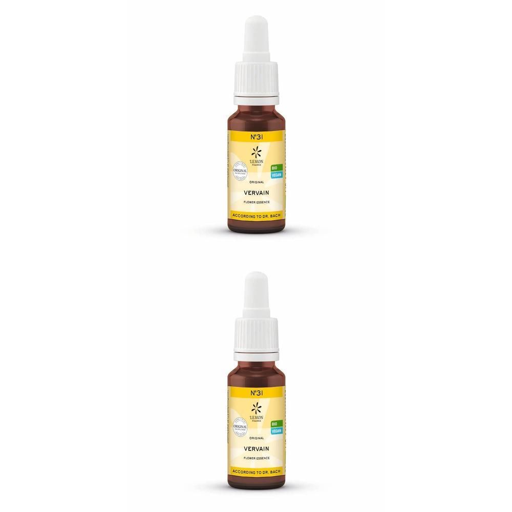 Bachblüten No.31 Vervain Bio 2x 2x20 ml Lösung