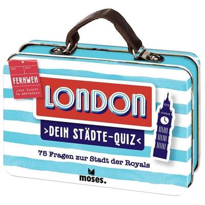 Fernweh Dein Städte-Quiz London, Gebundene Ausgabe von Elke Vogel, Moses verlag, 978-3-96455-366-9