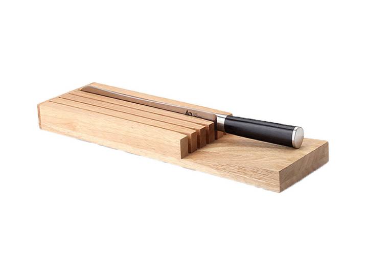 Continenta 30518 Messerblock für Schublade Gummibaumholz