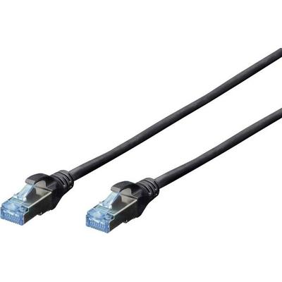Digitus DK-1531-050/BL RJ45 Patchkabel CAT 5e SF/UTP 5.00m Schwarz 1St.