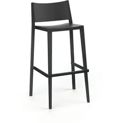 40er-Pack niedrige Barhocker MOSK Schwarz