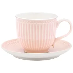GreenGate Tasse & Untertasse Alice, pale pink