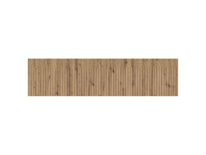 ALKMAAR Wand-Kopfteil aus handwerklicher Eiche, aus technischem Holz Schlankes Design, Wandmontage, großer Raum, feuchtigkeitsbeständig, moderner Stil