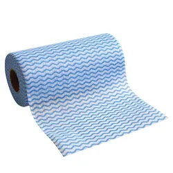 HYGOCLEAN Spül- und Reinigungstuch ECO - auf Rolle, 20 x 40 cm, 12 Rollen, blau-weiß