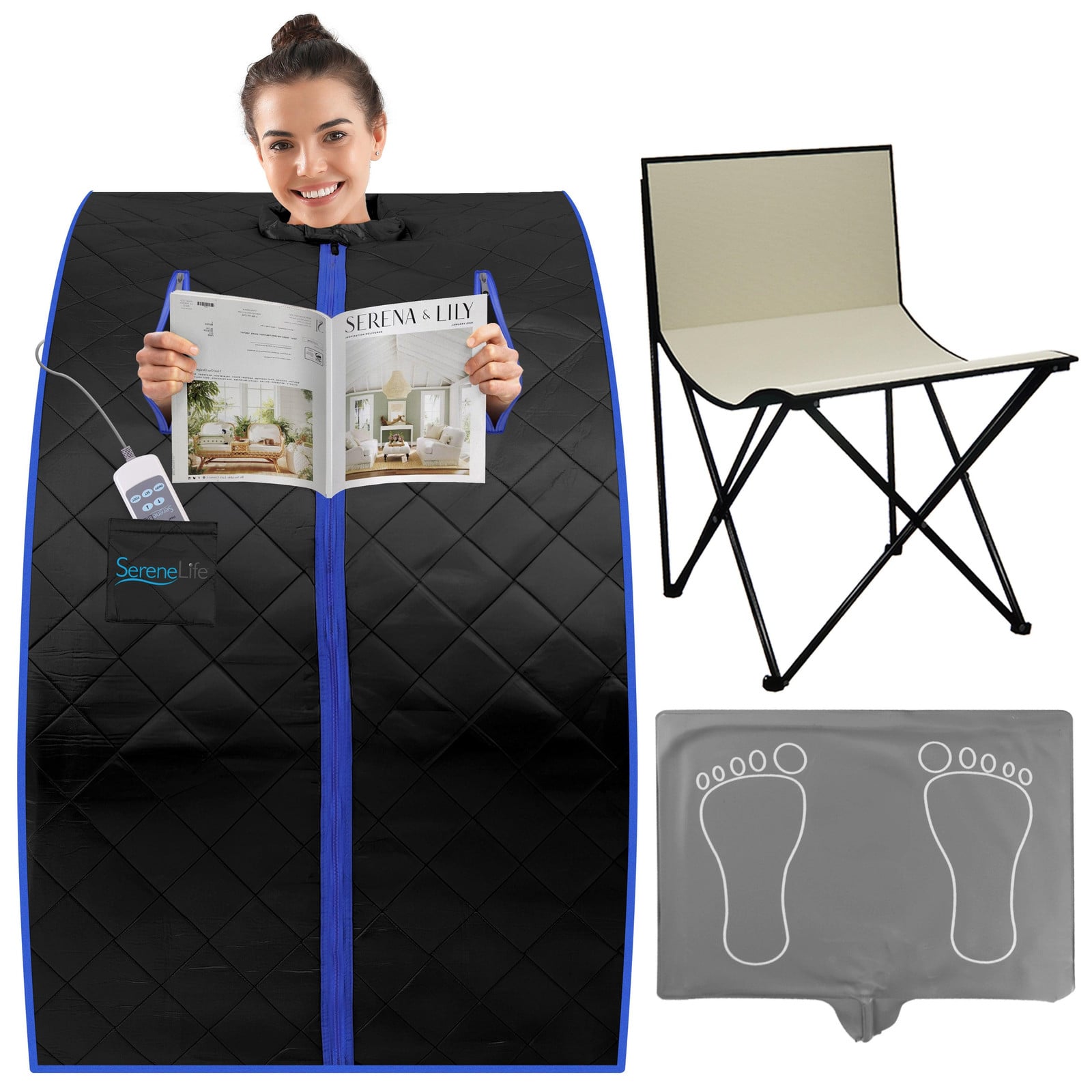 Selius Draagbare Infrarood Sauna Tent - Zwart