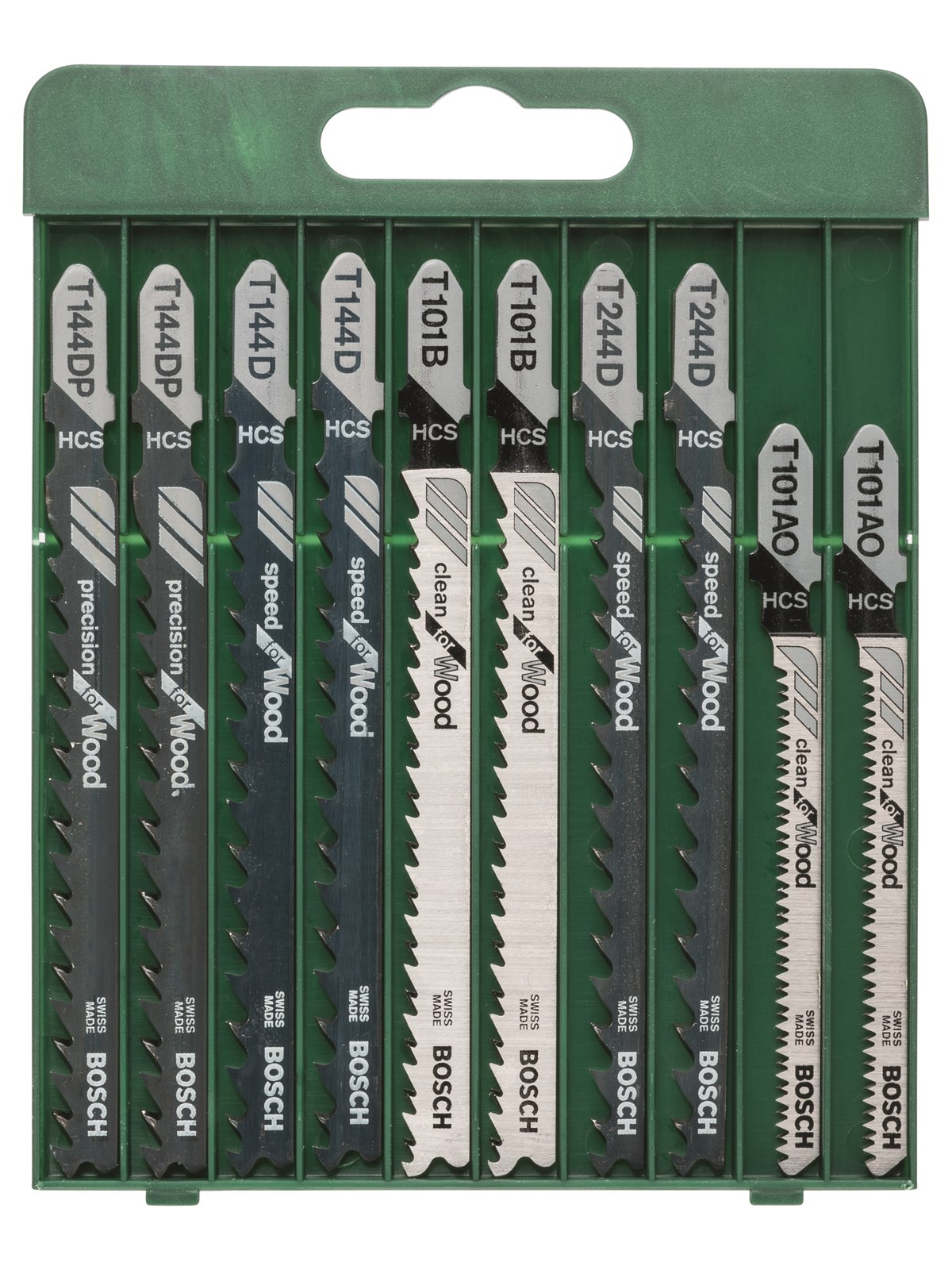 Bosch 10-piece jigsaw "W" blade set