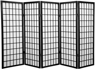 Red Lantern 4 ft. Short Window Pane Shoji Screen