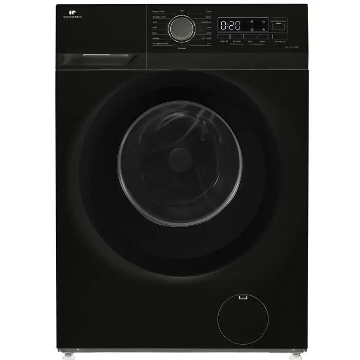 Frontlader-Waschmaschine - CONTINENTAL EDISON - CELL10140IBP - 10 kg - Induktionsmotor - 60 cm - - 1400 U/min - Mattschwarz