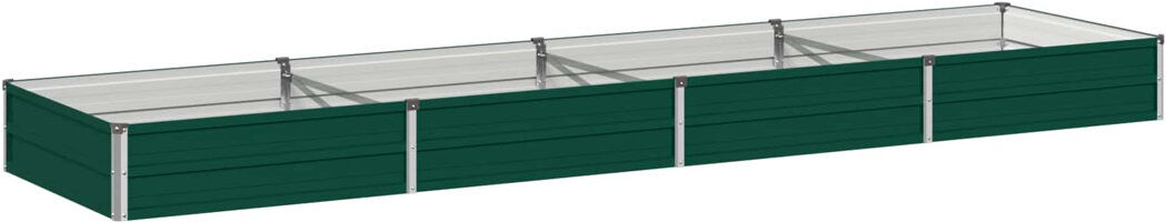 Rio Raised Garden Bed Green 24cm H x 320cm W x 80cm D
