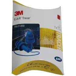 Ohrstöpsel 3M E-A-R Tracers TR-01-000 Kapsel und Kordel blau, SNR 32 dB, 1 Paar
