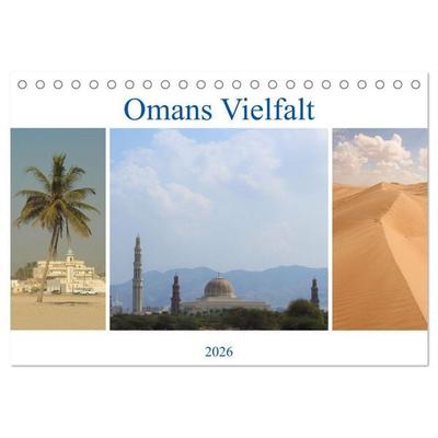 Omans Vielfalt (Tischkalender 2026 DIN A5 quer), CALVENDO Monatskalender
