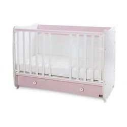 Lorelli Babybett Dream 60 x 120 cm umbaubar Schreibtisch Kinderbett Schaukelbett pink