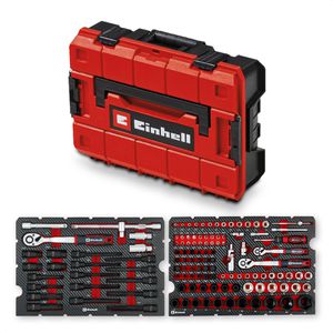Einhell Werkzeugkoffer E-Case KFZ, 370515, 121-teilig, im Kunststoff Klappkoffer