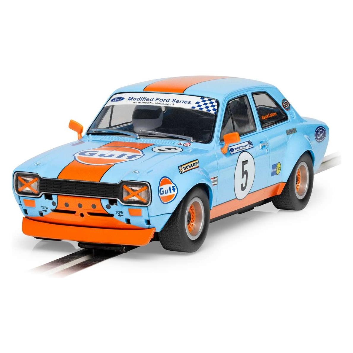 Scalextric Ford Escort MK1 - Wayne Crabtree Modified Fords 2023 - Gulf (C4525)