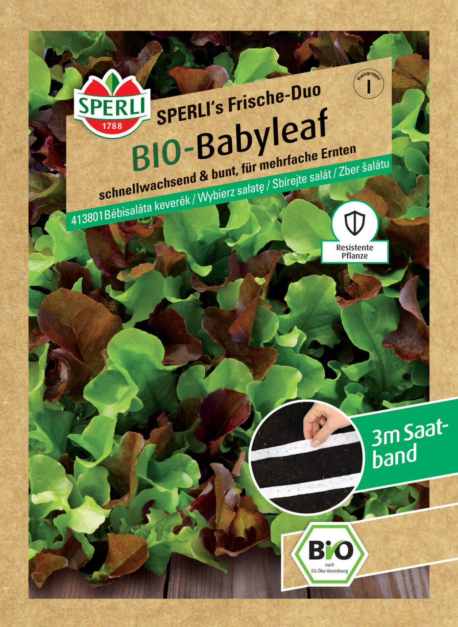 Sperli BIO Babyleafsalat Mischung Saatband