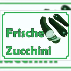 HB-Druck Frische Zucchini Werbeaufkleber Hofladen Verkaufsförderung A2 (420x594mm)