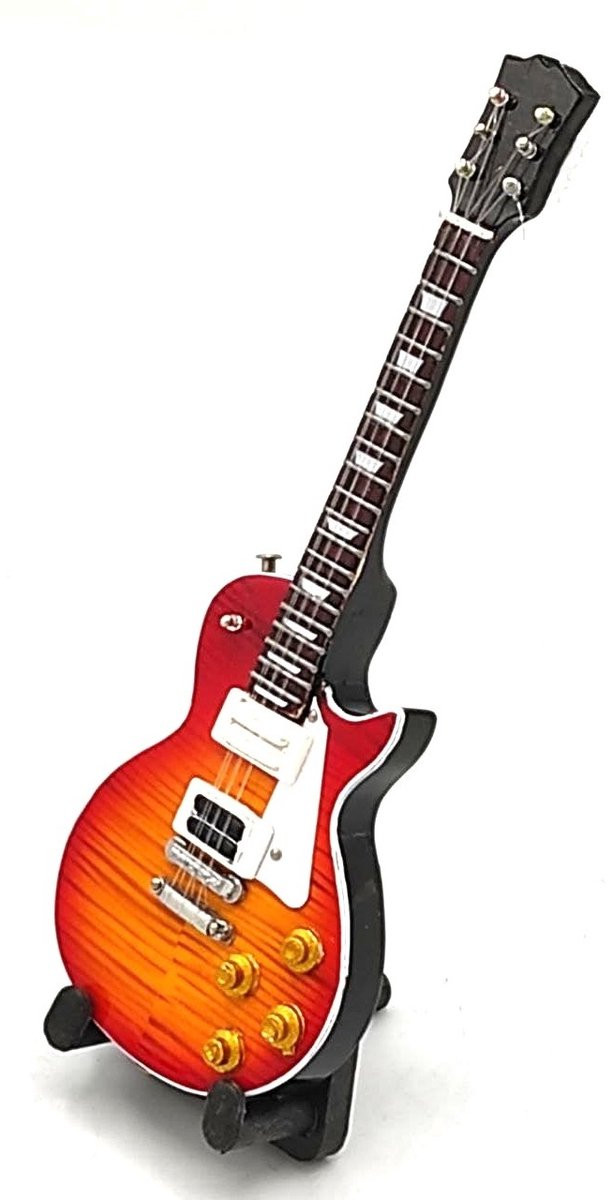 Miniatuur replica Gibson Les Paul gitaar Jimmy Page Led Zeppelin - 15 cm