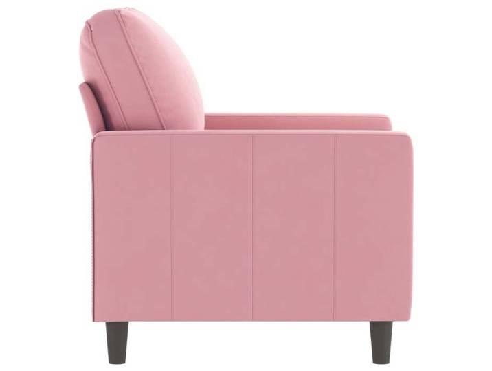 Promotion janvier  Fauteuil 1 place - mango - Petit Canapé - Rose 60 cm - Velours SS1781