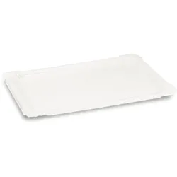 VEPATIM 100 Pappteller aus Frischfaser 13 x 19 cm fettdicht weiß