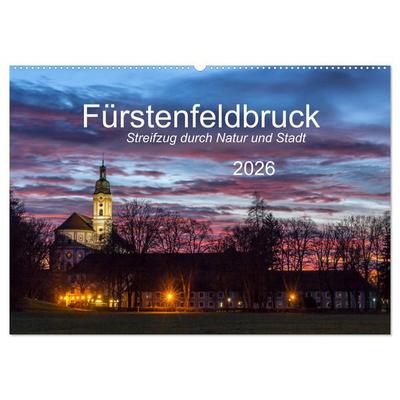 Fürstenfeldbruck - Streifzug durch Natur und Stadt (Wandkalender 2026 DIN A2 quer), CALVENDO Monatskalender