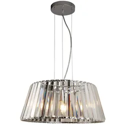 Tiara 5Flammiger Pendelleuchte, Chrom Mit Kristallglas Chrome / Clear plattiert