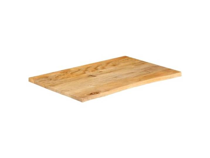 NKOPPFG Tischplatte Massivholz Mango 70x60x3,8 cm Baumkante, Naturholz, Ersatztischplatte, für Esszimmer, Küche, Büro