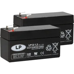 2x LANDPORT VRLA AGM Stützbatterie 12V 1,2Ah – Versorgungsbatterie Bordnetz passend für Mercedes-Benz