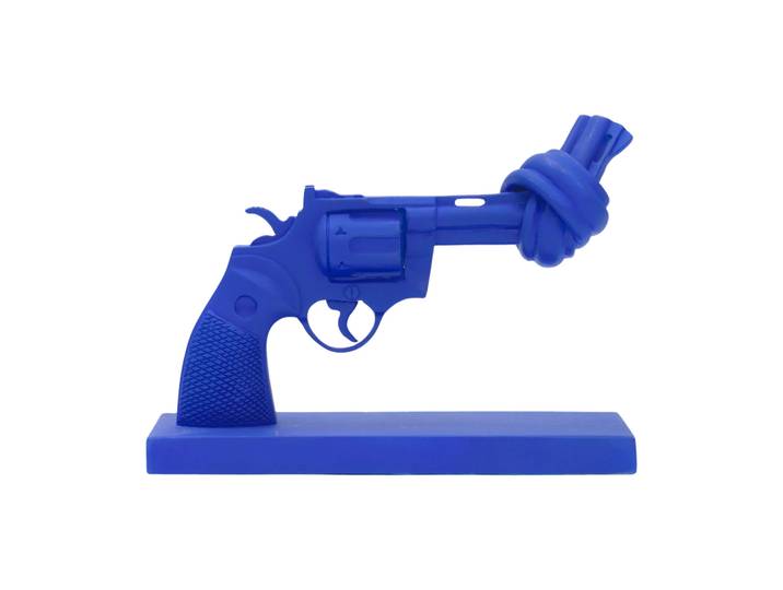 Non Violence Cobolt blue 30 cm Blau