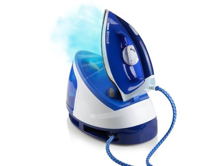 Domo DO1069S fer à repasser Fer à vapeur 2200 W Bleu\, Blanc