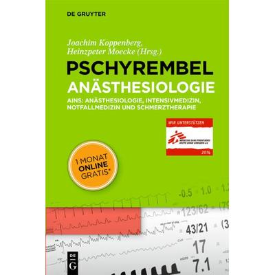 Pschyrembel Anästhesiologie, Gebundene Ausgabe von , De Gruyter, 978-3-11-028562-8