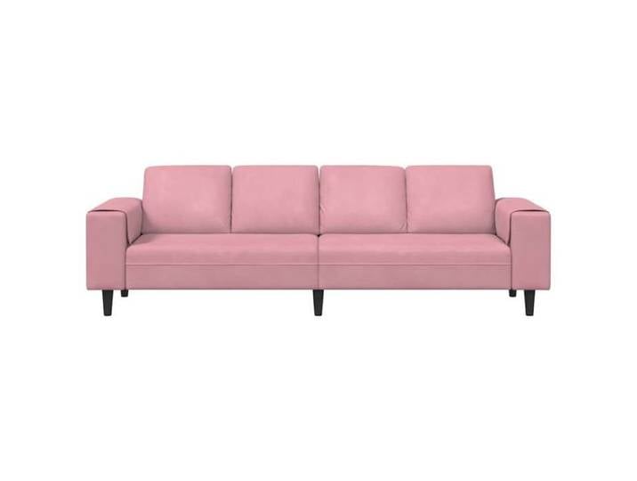 SOFA de salon - 4 PLACES - Canapé MODERNE - Rose 250x77x76 cm C5869