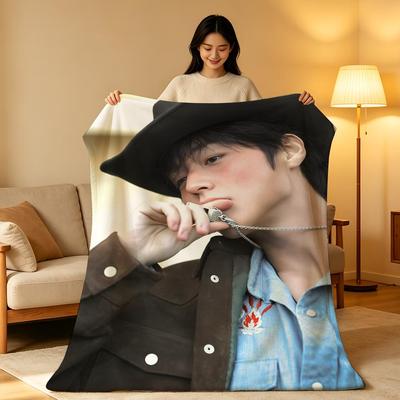 Shop Station Plush Fleece Throw Blanket Soft K Pop Throw Blanket For Sofa, Bed & Travel c 29.53 39.37 In