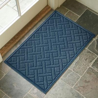 Bungalow Dba Matterly Lattice Doormat 35 x 23, 35 x 23, Navy