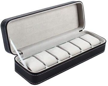 Multicon Wholesale Hub Premium Slot Leather Jewelry & Watch Organizer Case Premium Slot Leather Jewelry & Watch Organizer Case
