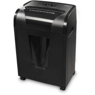 hama Premium M10+ Aktenvernichter mit Partikelschnitt P-5, 2 x 12 mm, bis 10 Blatt, schwarz
