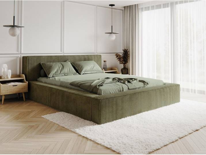 Compleo Polsterbett CORD mit Stauraum ASTA, Modern design (Kostenlose Lieferung! TOP ANGEBOT), Viele Varianten zur Auswahl – wählen Sie Größe und Farbe!