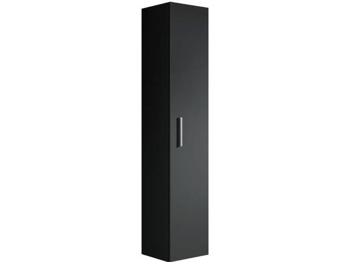 Armoire de rangement de Pluto Hauteur 150cm Noir - Meuble de rangement haut placard armoire colonne