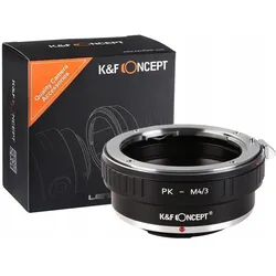 K&F Concept Kf Adapter Panasonic M 4/3 M4/3 Micro 4/3 Na Pentax K / Kf06.089, Objektivadapter, Schwarz