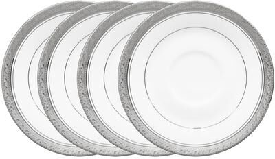 "Noritake Crestwood Set of 4 Saucers, 6"""