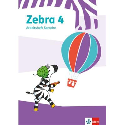 Zebra 4. Arbeitsheft Sprache, Taschenbuch von , Klett Schulbuchverlag