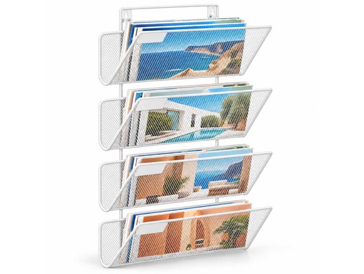 Relaxdays Zeitschriftenhalter Metall Wandmontage