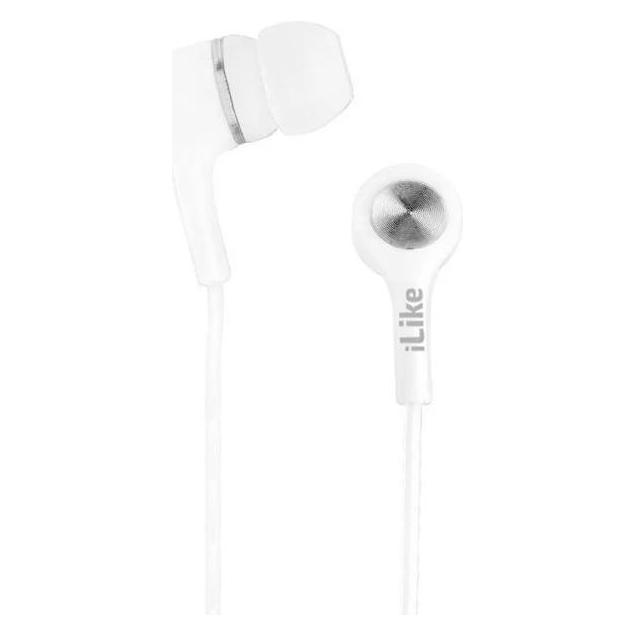 iLike Earphones IEA01WH 3.5mm (Keine Geräuschunterdrückung, Kabelgebunden) (ILIKE)
