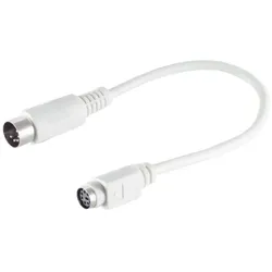PS 2 6pol Mini DIN-Buchse / 5pol DIN-St. 0,2m