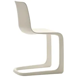 Vitra Freischwinger Evo-C elfenbein beige, Designer Jasper Morrison, 46.5x81.5x51 cm