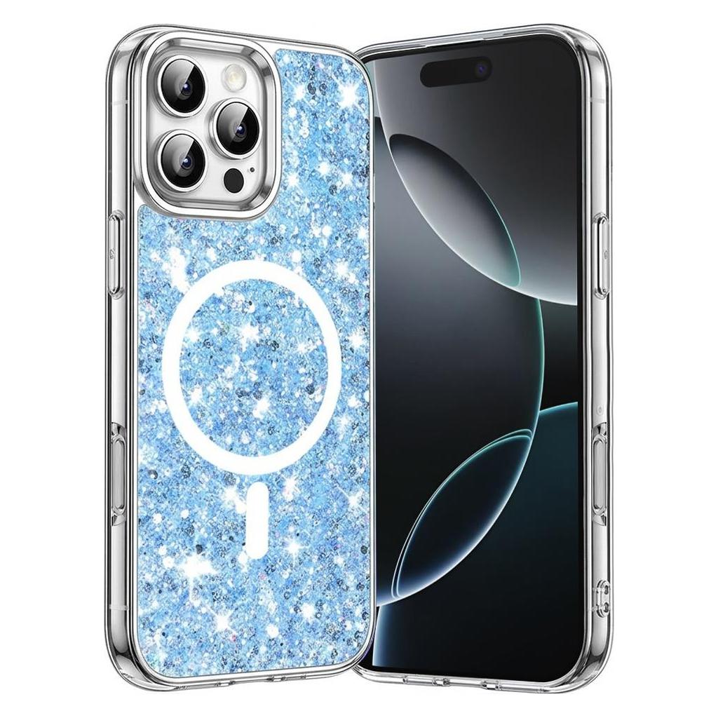 Techsuit - Sparkly Glitter MagSafe - iPhone 16 Pro - Blue (Apple iPhone 16 Pro) (56356043)