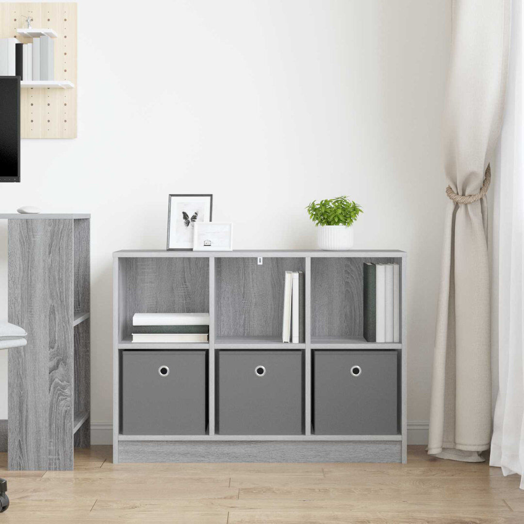 Brayden Studio 88.5 cm W Sideboard Grey Sonoma 63.5cm H X 88.5cm W X 27.5cm D